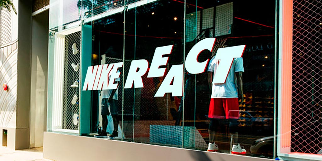 Image of a window with large cut vinyl words displayed on them